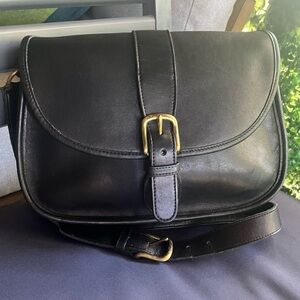 Vintage Coach Black Prarie Bag #9954